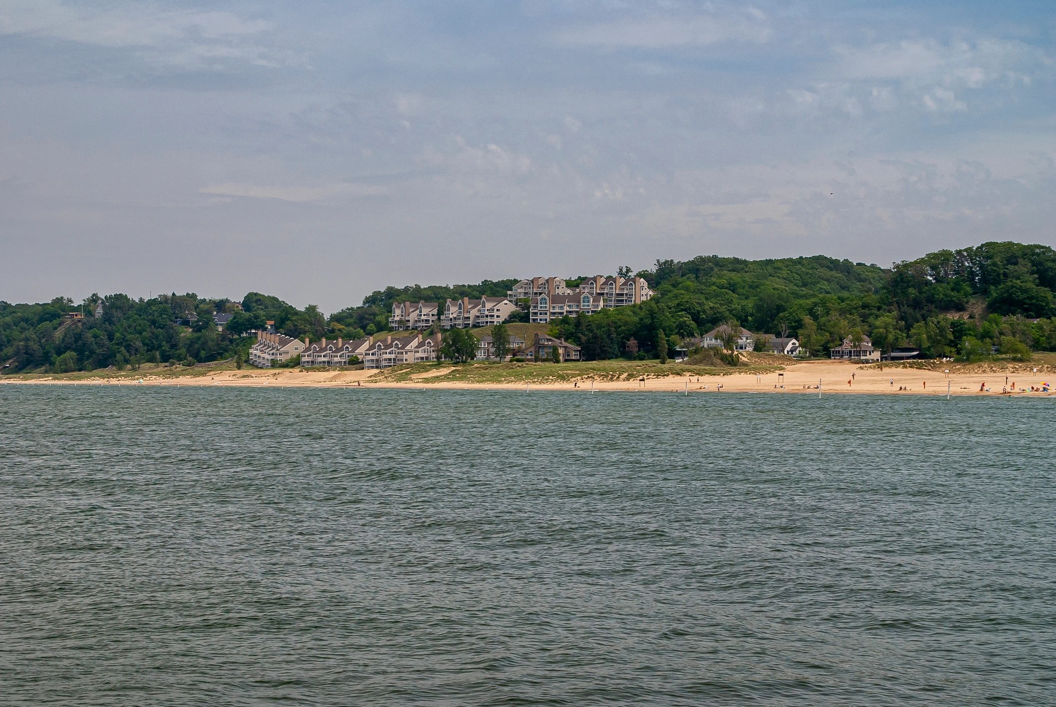 Lakefront scenery in Michigan