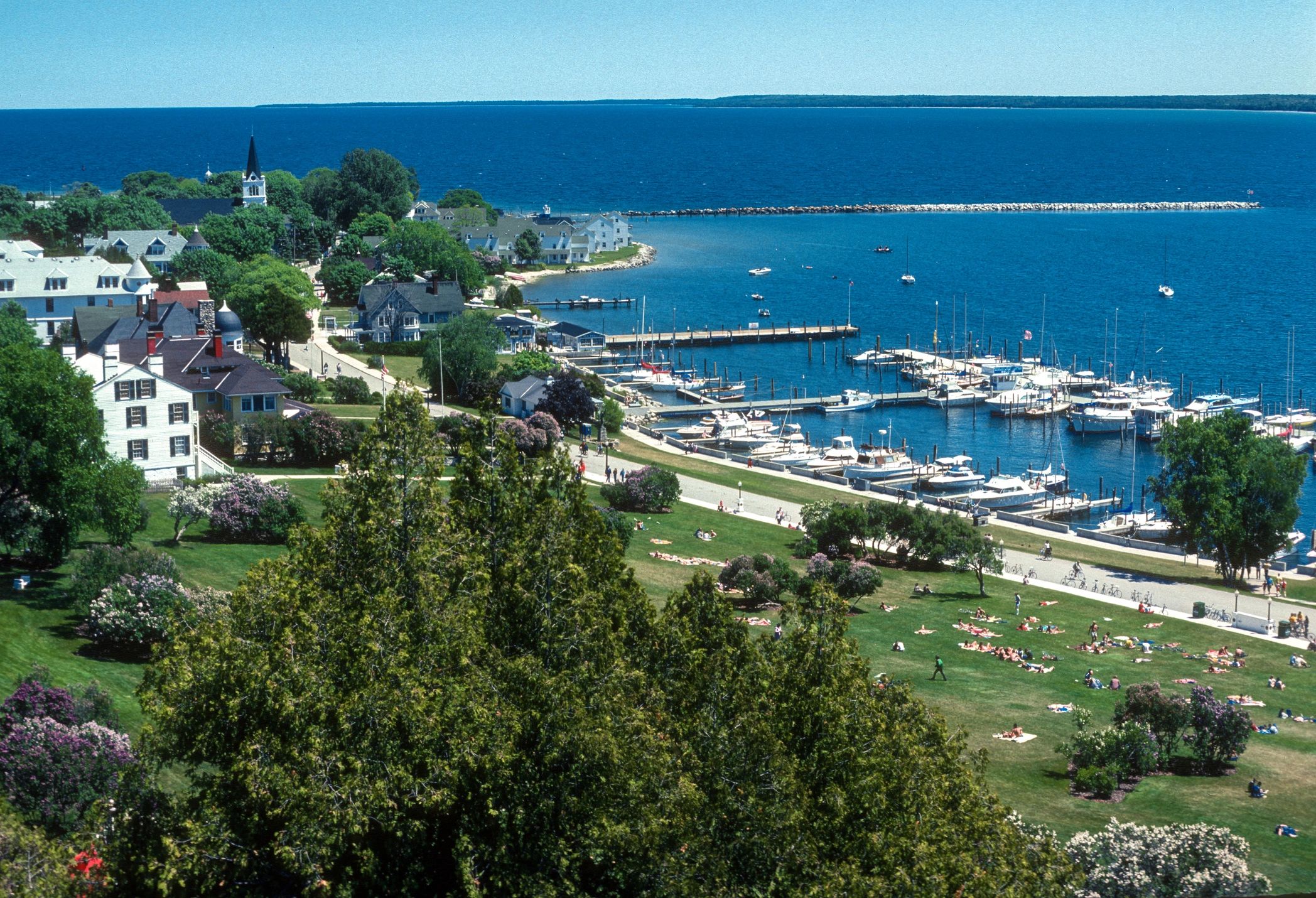 Scenic Michigan waterfront view